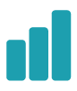 Bar graph going upwards icon